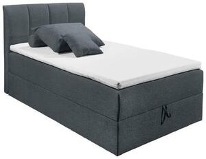 POSTEL BOXSPRING, 120/200 cm, textil, antracitová MID.YOU - Postele boxspring, Online Only