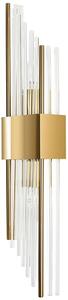 Moosee Slant nástěnné svítidlo 2x40 W průhledná-zlatá MSE010100291
