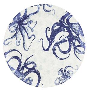 Modro-bílá keramický servírovací talíř Villa Altachiara Positano, ø 37 cm