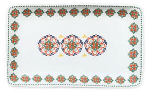 Porcelánový servírovací talíř Villa Altachira Gardeny, 20 x 12 cm