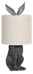 Stolní lampa v designu králíka s béžovým stínidlem