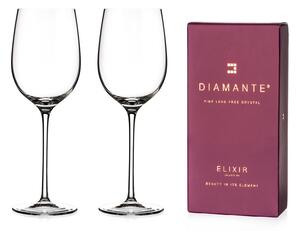 Diamante sklenice na bílé víno Moda 330 ml 2KS