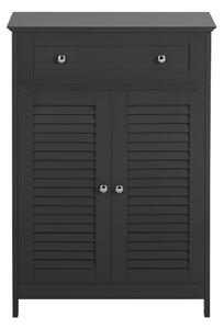 Sobuy Frg238-Dg Koupelnová Komoda Koupelnová Skříňka Koupelnový Nábytek Příborník Předsíňová Skříňka Tmavě Šedá 57X87X33Cm