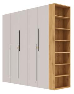 Skříň 5D 220 cm dub appalačský / kašmír Space