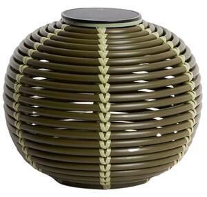 Kave Home Zelená zahradní solární lampa Garoina Ø 28 cm