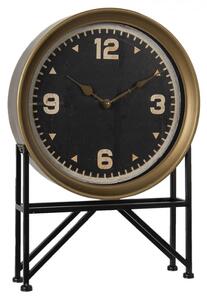 Stolní vintage hodiny se zlatým rámem Stefanus – 35x8x53 cm