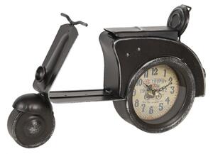 Stolní hodiny v designu retro mopedu – 32x8x19 cm