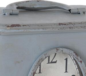 Vintage stolní hodiny s patinou New York – 20x13x30 cm
