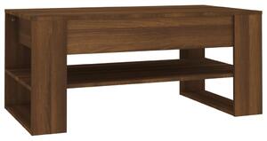 Konferenční stolek hnědý dub 102 x 55 x 45 cm kompozitní dřevo