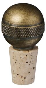 Korková zátka Antique brass / knurled pattern