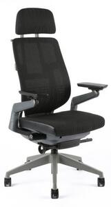 Kancelářská ergonomická židle KARME MESH — více barev Černá A10