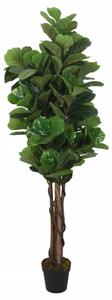 Umělý fíkus lyrový 180 listů 150 cm zelený