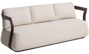 Kave Home Hnědo-béžová zahradní pohovka Tamaris 217 cm