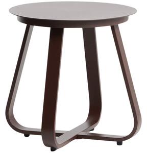 Kave Home Hnědý zahradní stolek Tamaris Ø 48 cm