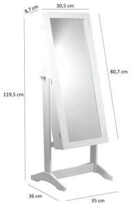CG Šperkovnice 2v1 skříňka na bižuterii + zrcadlo toaletka PHO8119