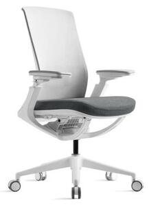 Kancelářská ergonomická židle ROLY WHITE - síťovina Černá