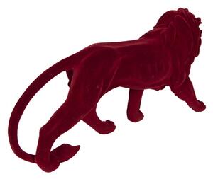 Dekorační soška červeného lva – 43x11x24 cm