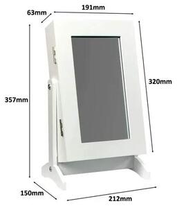 CG Šperkovnice 2v1 stolní skříňka na bižuterii + zrcadlo toaletka 35cm PHO5775
