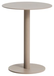 Kave Home Béžový hliníkový zahradní stolek Asinara ⌀ 40 cm