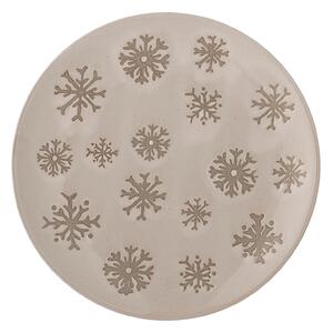 Kameninový dezertní talíř Snowie Ø 15,5 cm