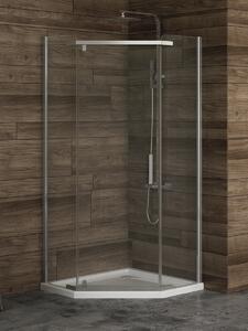 New Trendy New Komfort sprchový kout 100x80 cm chrom lesk/průhledné sklo K-0809