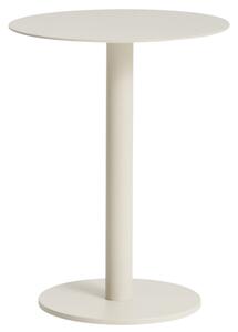 Kave Home Krémový hliníkový zahradní stolek Asinara ⌀ 40 cm
