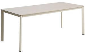 Kave Home Béžový zahradní stůl s keramickou deskou Anafi 180 x 90 cm
