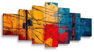Obraz - Abstraktní elektrické vedení (210x100 cm)