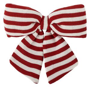 Vánoční dekorace mašle Ruby Red Stripe