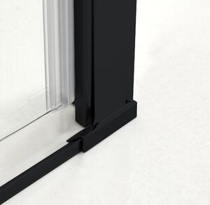 Hagser Gabi sprchové dveře 80 cm sklopné černá matný/průhledné sklo HGR22000021