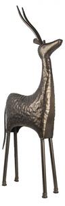 Kovová dekorativní socha Antilopa – 41x41x102 cm