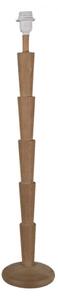 Hnědá dřevěná noha k lampě Logistilla – 17x80 cm