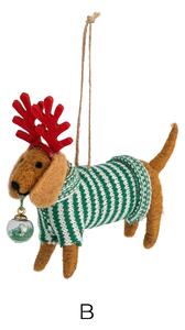 Plstěná vánoční ozdoba Monty Wool Multi B