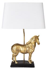 Stolní lampa se zlatou dekorací koně Horse golden – 35x18x55 cm