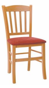 Stima Dřevěná jídelní židle VENETA | Odstín: třešeň,Sedák: carabu rosso 134