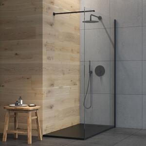 Oltens Bergytan obdélníková sprchová vanička 140x90 cm černá 15107300