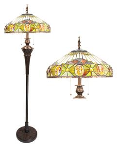 Stojací lampa Tiffany Yellow – 51x166 cm