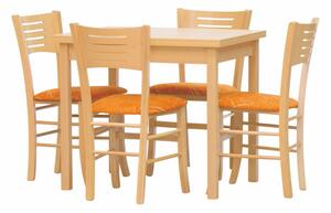 Stima Dřevěná jídelní židle VERONA látka | Odstín: buk,Sedák: tristan arancio 15