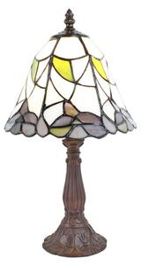 Stolní lampa Tiffany se zdobenou nohou Sylviane – 20x34 cm