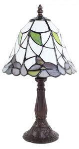 Stolní lampa Tiffany se zdobenou nohou Sylviane – 20x34 cm