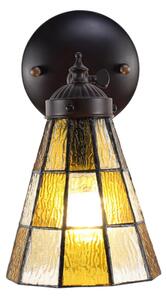 Závěsná Tiffany lampa se žlutými detaily Anki – 17x12x23 cm