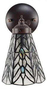 Nástěnná lampa Tiffany Oscar grey – 17x12x23 cm