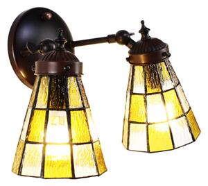 Nástěnná lampa Tiffany Anki – 30x23x23 cm