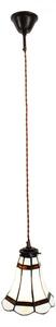 Stropní Tiffany lampa hnědé pruhy BrownLine – 15x115 cm