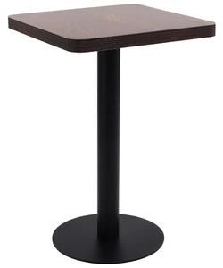 Bistro stolek tmavě hnědý 50 x 50 cm MDF