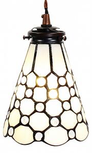 Závěsná Tiffany lampa kamínky Sacheverell – 15x115 cm