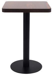 Bistro stolek tmavě hnědý 50 x 50 cm MDF