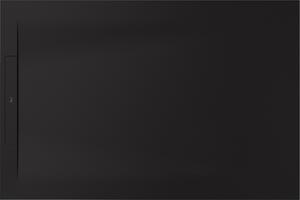 Roca Pyros obdélníková sprchová vanička se sifonem 100x80 cm černá AP9013E832001400