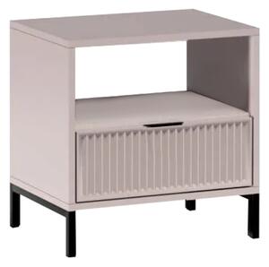 KONDELA Noční stolek, cashmere krémová, STYLE LS 7