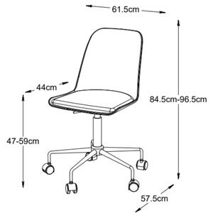 Bílá plastová kancelářská židle Unique Furniture Whistler